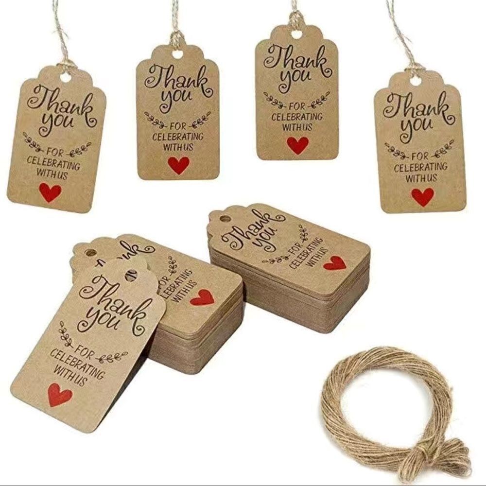 Kraft (50) thank you for celebrating with us hanging card